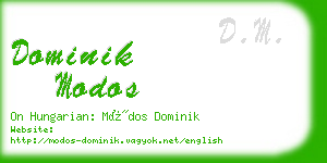 dominik modos business card